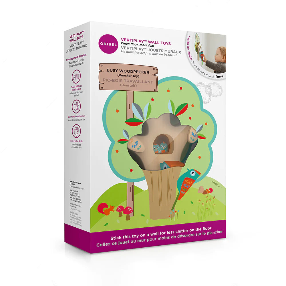 VertiPlay Wall Toy: Busy Woodpecker