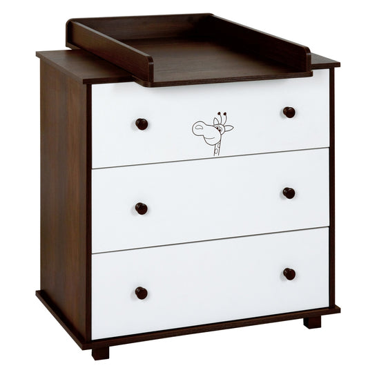 Chest of Drawers Safari Collection with Removable Changing Tray