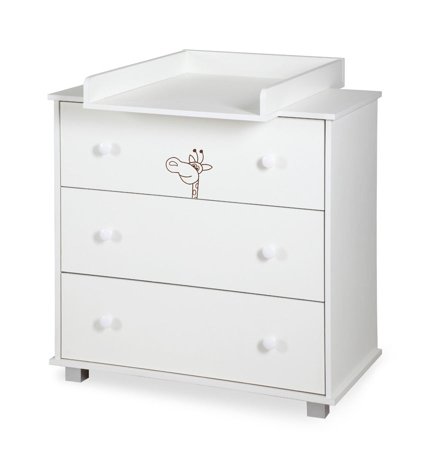 Chest of Drawers Little Giraffe Collection with Removable Changing Tray