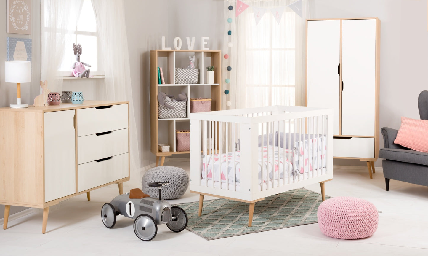 Crib Sofie Collection White 120x60 cm